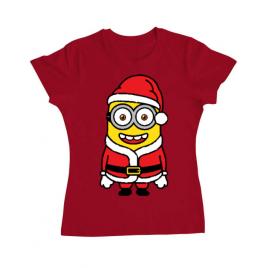 Tricou adler dama santa minions rosu
