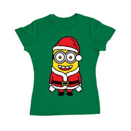 Tricou adler dama santa minions verde mediu