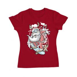 Tricou adler dama skater santa rosu