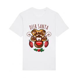 Tricou stanley stella barbat deer santa alb