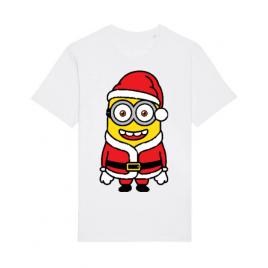 Tricou stanley stella barbat santa minions alb