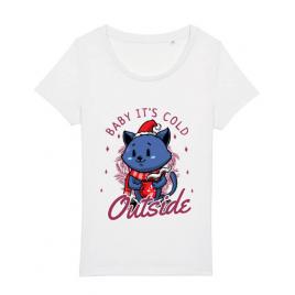 Tricou stanley stella dama its cold outside alb