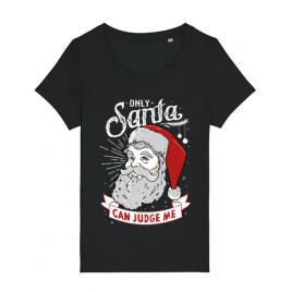 Tricou stanley stella dama only santa can judge me negru