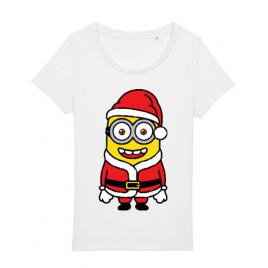 Tricou stanley stella dama santa minions alb