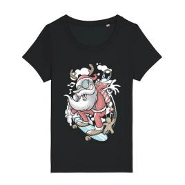 Tricou stanley stella dama skater santa negru