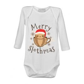 Baby body merry slothmas alb
