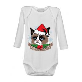 Baby body santa claws alb
