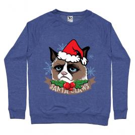 Bluza adler barbat santa claws albastru melanj