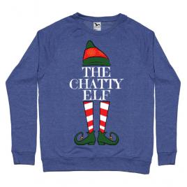 Bluza adler barbat the chatty elf albastru melanj