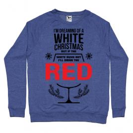 Bluza adler barbat white christmas albastru melanj