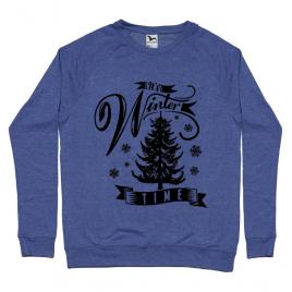 Bluza adler barbat winter time albastru melanj