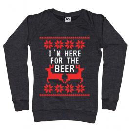 Bluza adler dama here for the beer negru melanj