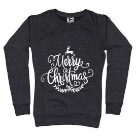 Bluza adler dama merry christmas negru melanj