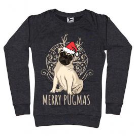Bluza adler dama merry pugmas negru melanj