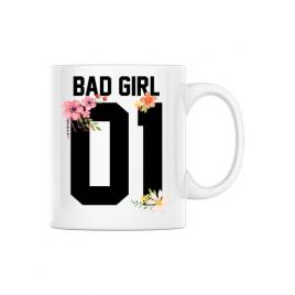 Cana personalizata bad girl alb
