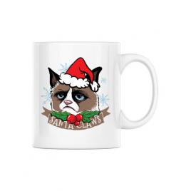 Cana personalizata santa claws alb