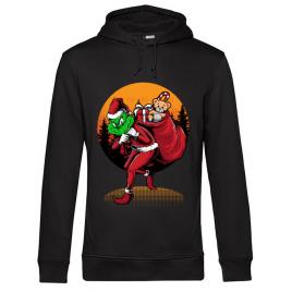 Hoodie barbat cu gluga grinch stole christmas negru