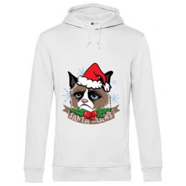 Hoodie barbat cu gluga santa claws alb