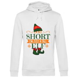 Hoodie barbat cu gluga tall elf alb