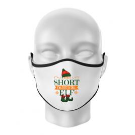 Masca personalizata reutilizabila tall elf alb