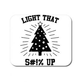 Mousepad personalizat light that up alb
