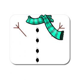 Mousepad personalizat snowman alb