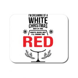 Mousepad personalizat white christmas alb