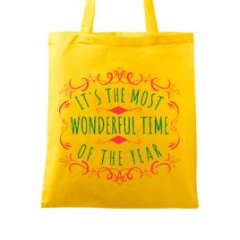 Sacosa din panza most wonderful time galben