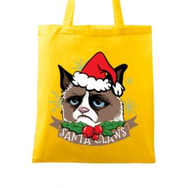 Sacosa din panza santa claws galben