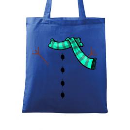 Sacosa din panza snowman albastru regal