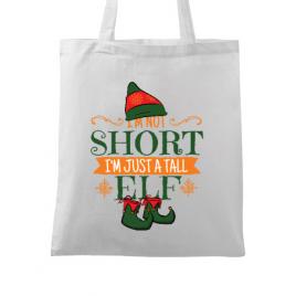 Sacosa din panza tall elf alb