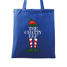 Sacosa din panza the chatty elf albastru regal