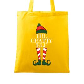 Sacosa din panza the chatty elf galben