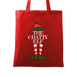 Sacosa din panza the chatty elf rosu
