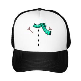 Sapca personalizata snowman alb
