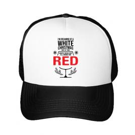 Sapca personalizata white christmas alb