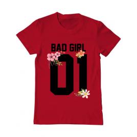 Tricou adler barbat bad girl rosu
