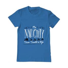 Tricou adler barbat be naughty albastru azuriu