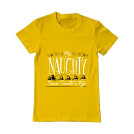 Tricou adler barbat be naughty galben