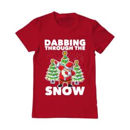 Tricou adler barbat dabbing santa rosu