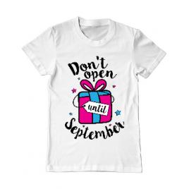 Tricou adler barbat dont open until september alb