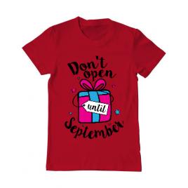Tricou adler barbat dont open until september rosu