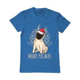 Tricou adler barbat merry pugmas albastru azuriu