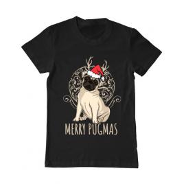 Tricou adler barbat merry pugmas negru