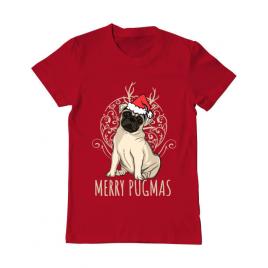 Tricou adler barbat merry pugmas rosu