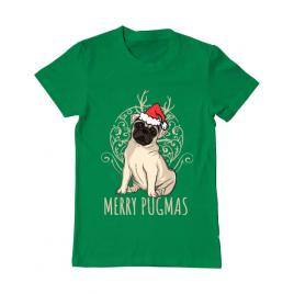Tricou adler barbat merry pugmas verde mediu