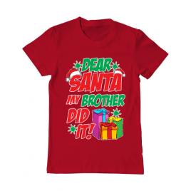 Tricou adler barbat my brother did it rosu