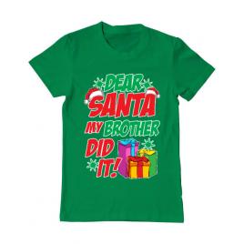 Tricou adler barbat my brother did it verde mediu
