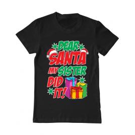 Tricou adler barbat my sister did it negru