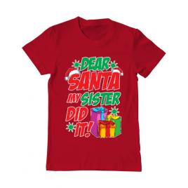 Tricou adler barbat my sister did it rosu